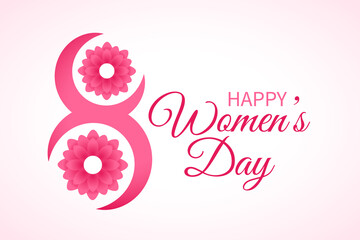 March 8th womens day celebration background