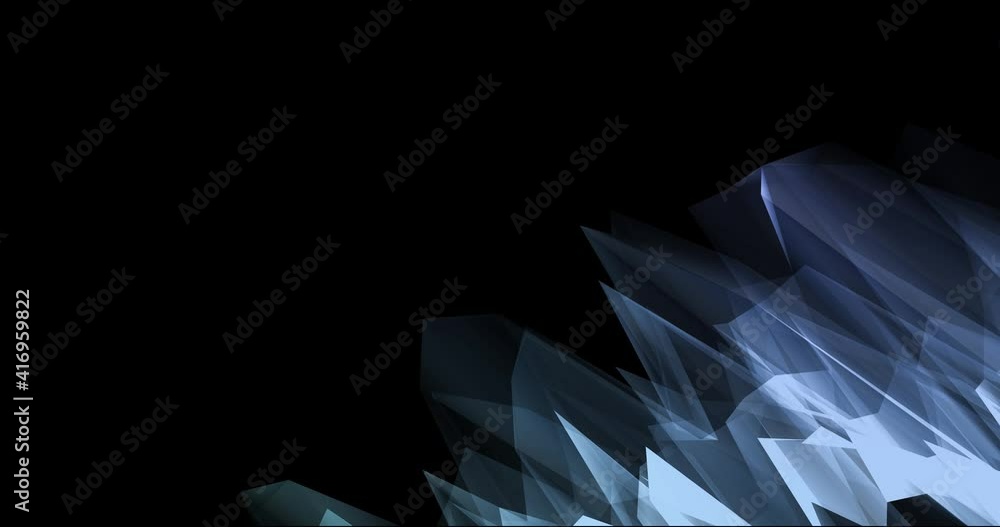 Poster abstract polygonal geometric shapes with spikes. abstract technology backdrop. low polygonal animati
