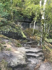 Treppen in Sächsischen Schweiz - Wandern