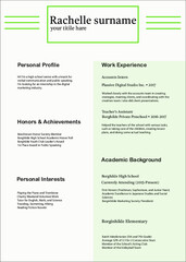 modern cv resume design template for infographics