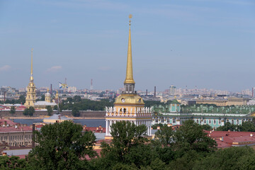 Fototapeta premium View of St. Petersburg from the viewing point of St. Isaac's Cathedral