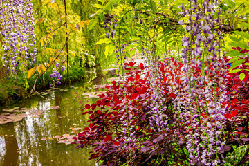 gardens of painter Claude Monet in Giverny, France
