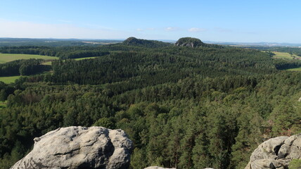 Sächsische Schweiz Wanderung in Gebirge
