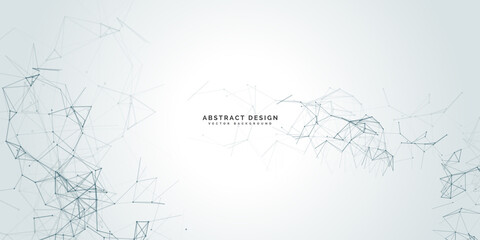 Abstract dynamic motion lines and dots background with colorful particles. Digital streaming background. Plexus stream background. Technology vector illustration