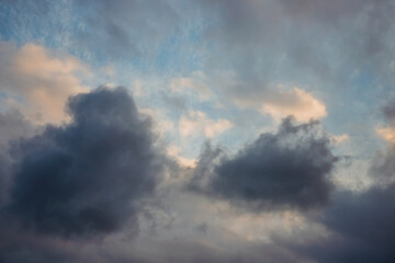 abstract and colorful storm clouds