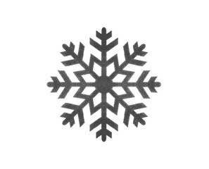 Toy snowflake isolated on a white background.