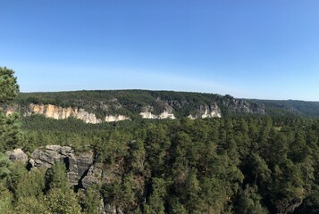 Sächsische Schweiz Wanderung in Gebirge