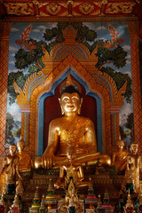 Obraz premium Buddha statues in Wat Tung Yu, Chiang Mai. Thailand. 25.02.2017