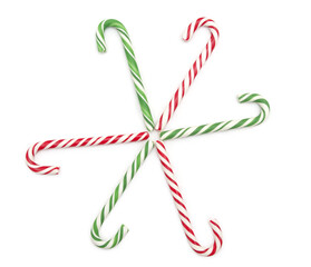 Candy canes  isolated on white background