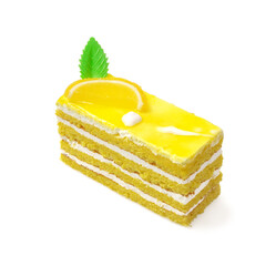 Piece of lemon cake
