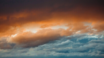 abstract and colorful storm clouds