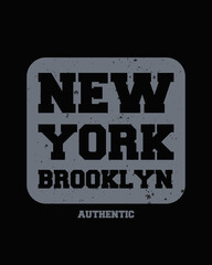 Graphic illustration text, newyork, brooklyn, perfect for t-shirts, hoodies, clothes etc.