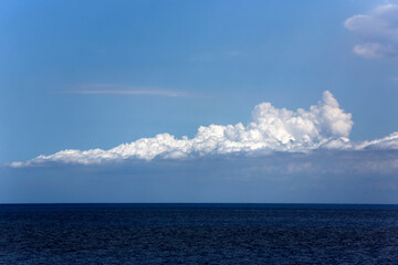 Sky and sea in Salento, Italy. 18.09.2018