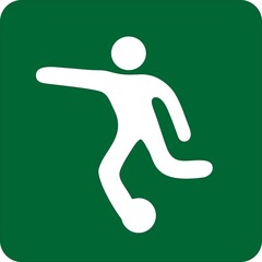 Sports illustration of football. Team sport. Sign of soccer