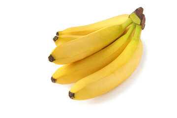 Fototapeta na wymiar Several tasty bananas isolated on white