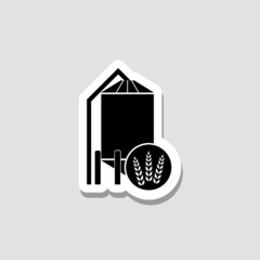 Silo sticker icon isolated on white background
