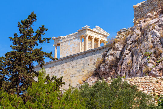 Athena Nike temple on Acropolis of Athens, Greece