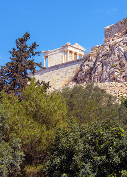 Athena Nike temple on Acropolis of Athens, Greece