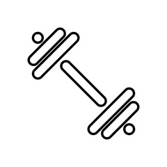 Obraz premium Gym, training, fitness, dumbbell line icon. Pixel perfect fully editable icon on white background suitable for websites, app, info graphics and print media. Vector EPS 10