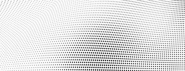 Abstract halftone wave dotted background