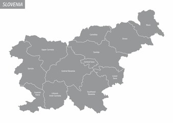 Slovenia isolated map