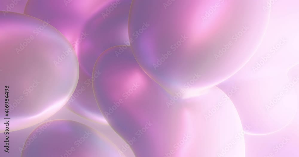 Poster abstract background with colorful pink bubbles and gradient , relaxing and calming flowing motion. 4