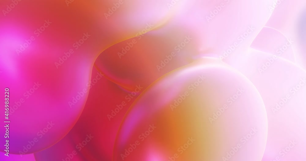 Poster abstract background with colorful red and orange bubbles and gradient , relaxing and calming flowing