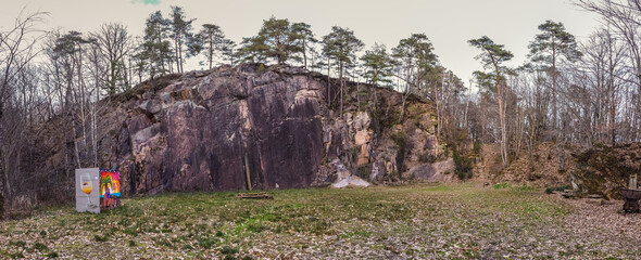 Aubazine (Corrèze, France) - Puy de Pauliac - Vue panoramique de l'ancien carrière de gneiss