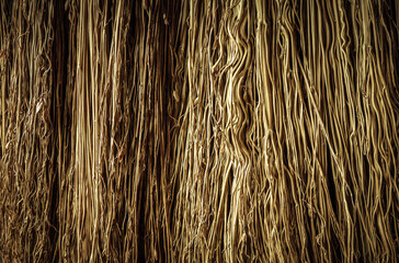Thin dry twigs for making sweeping brooms