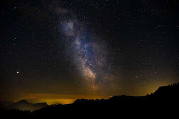 Milky Way in the Alps