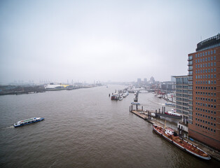 Naklejka premium Port Hamburg