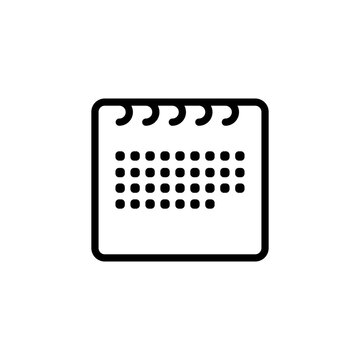 recommend clip art: Calendar or appointment schedule line art icon, illustration. Calendar Date. Modern icons for mobile interface. Fine line pixel aligned mobile ui, web,app icons with variable line width. Vector EPS 10