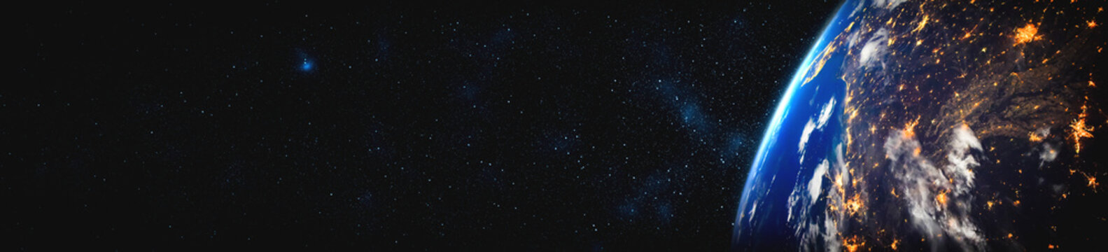 Planet earth globe view from space showing realistic earth surface and world map as in outer space point of view . Elements of this image furnished by NASA planet earth from space photos.