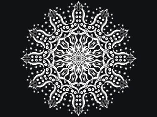 Mandala ornamental. Creative work background. Logo design illustration. Digital art illustration