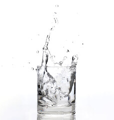 Water Splashing in the glass