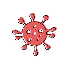 virus covid 19 icon.  coronavirus sign vector