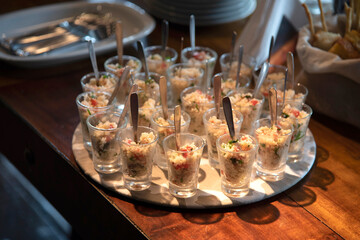 coctel para los invitados, previo a la cena
