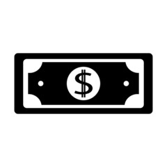 Dollar banknote symbol, web and computer icon