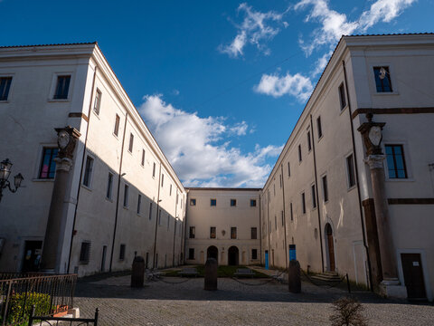 Zagarolo, provincia di Roma, scorcio dell'antico palazzo Rospigliosi