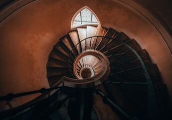 Spinning staircase in the church