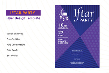 Ifter Party invitation flyer design. Ramadan flyer for ifter party and seminar. Iftar party celebration poster, banner, ftar banner or flyer design, ramadan flyer, ifter party 