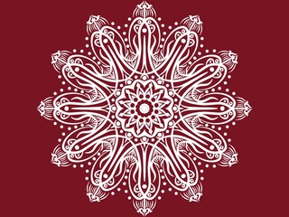Mandala ornamental. Creative work background. Logo design illustration. Digital art illustration