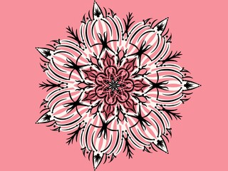 Mandala ornamental. Creative work background. Logo design illustration. Digital art illustration