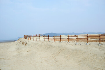 Sindu-ri Coastal Sand Hills in Taean-gun, South Korea.

