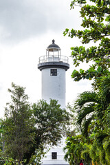 Fototapeta na wymiar El Faro lighthouse. Rincon, Puerto Rico, USA