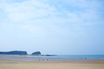 Mallipo beach in Taean-gun, South Korea.
