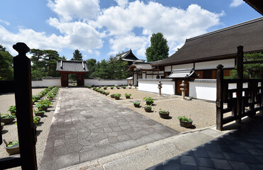 黄檗山萬福寺　開山堂から松隠堂客殿を望む　京都府宇治市