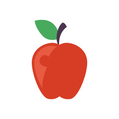 apple fruit on white background vector design