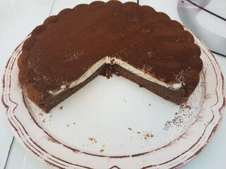 Chocolate Tiramisü Cake so delicious perfectly eating after dinner SK29