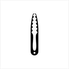 Cooking Tongs Icon, Food Serving Tong